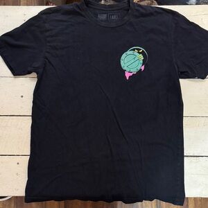 Black Graphic Tee with Unique Design